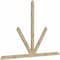 Ekena Millwork Saratoga Rough Sawn Timber Gable Bracket, Douglas Fir, 108"W x 72"H x 2"D x 4"F, 16/12 Pitch GBW108X72X0204SAR00RDF - alternate 5